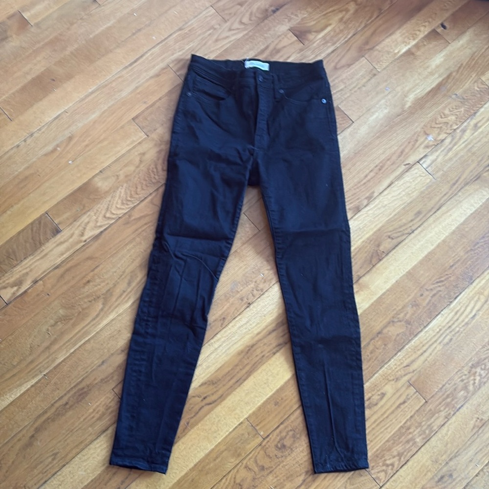 Madewell High-Rise Skinny, Black Denim